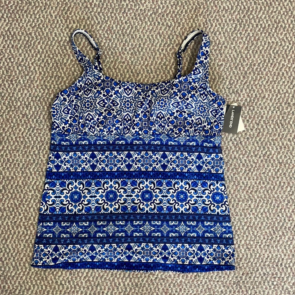 NWT Lands End Tankini Top Size 12